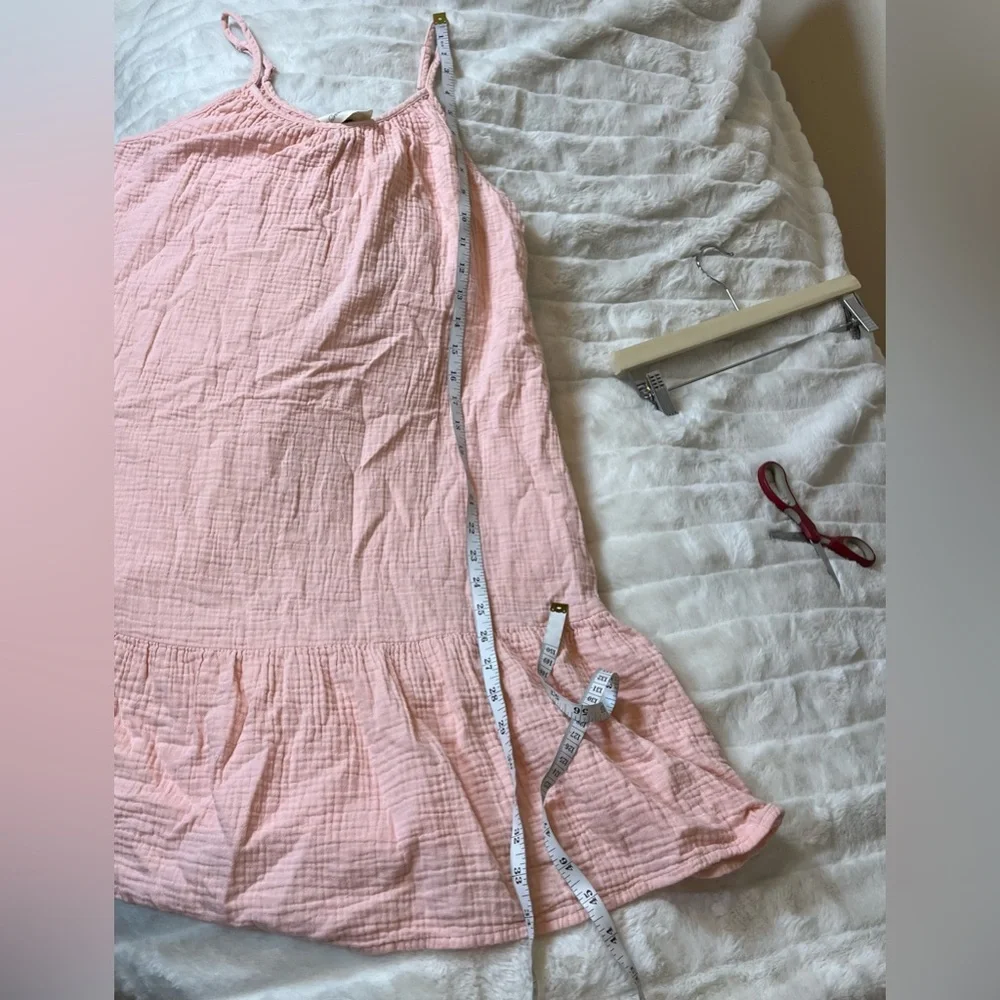Universal Thread L Pale Pink Gauze Cotton Sundress Preppy City Spring Summer NYC